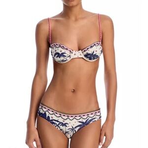 Agua Bendita Ankara Palms Tropical Print Bikini Set